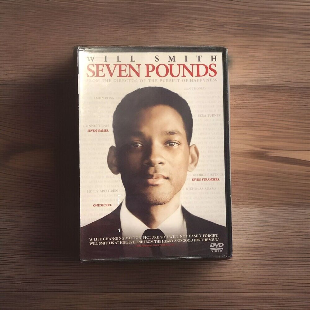 Seven Pounds DVD 2008 Will Smith Drama Movie Woody Harrelson Rosario Dawson New